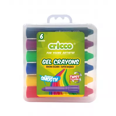 Kredki elowe Twist 6 kolorw CRICCO