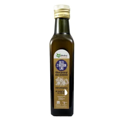 Ekamedica Olej lniany z witamin� E - suplement diety 250 ml