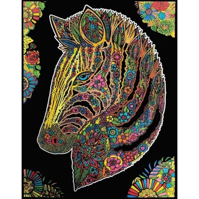 Kolorowanka Welwetowa 47x35 cm Zebra
