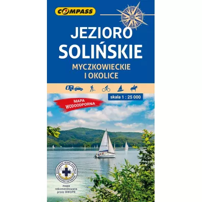 Mapa - Jezioro Soli�skie, Myczkowieckie 1:25 000