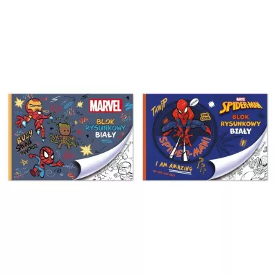 Beniamin Blok rysunkowy A4/20K biay Spider man mix