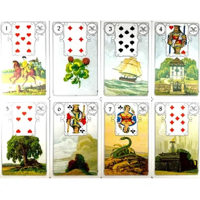 Karty Mlle Lenormand Blue Owl GB