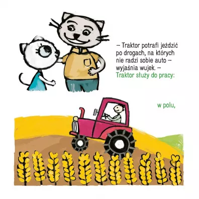 Kicia Kocia na traktorze