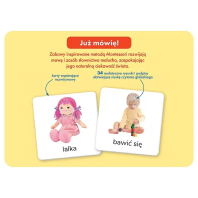 Pierwsze s�owa. Montessori. Karty obrazkowe (1-3 lata). Kapitan Nauka