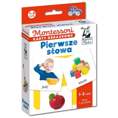 Pierwsze s�owa. Montessori. Karty obrazkowe (1-3 lata). Kapitan Nauka