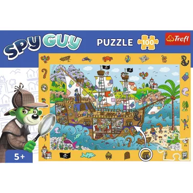 Puzzle obserwacyjne 100 el. Spy Guy Statek Trefl
