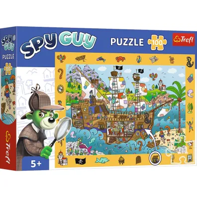 Puzzle obserwacyjne 100 el. Spy Guy Statek Trefl