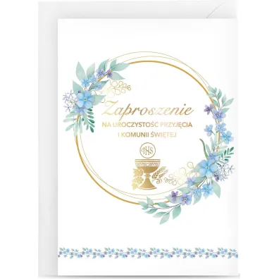 Zaproszenia komunia �w. op. 4 szt.