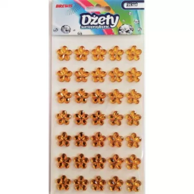 Brewis D�ety samoprzylepne kwiatki z�ote