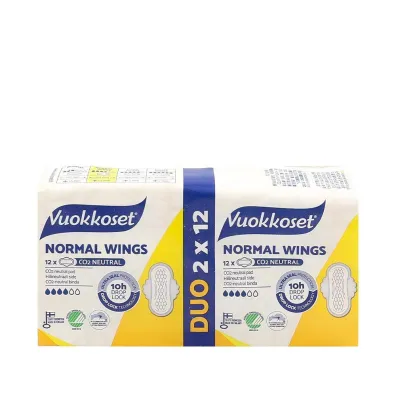Vuokkoset Normal Wings, Podpaski ze skrzyde�kami, duopack 2 x 12 szt.