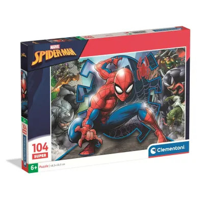 Puzzle 104 el. SuperColor. Spider-Man Clementoni