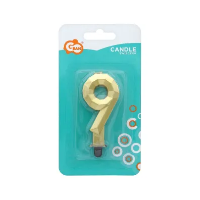 Godan �wieczka Cyfra 9 Diament 7.6cm