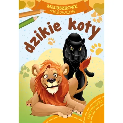 Malowanka A5 Maluszkowe malowanie. Dzikie koty SKRZAT 159994 SK