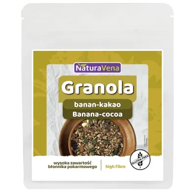 NaturaVena Granola banan-kakao bezglutenowa 200 g