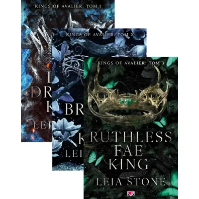 Pakiet Kings of Avalier. Tomy 1-3: Last Dragon King, Broken Elf King, Ruthless Fae King - Leia Stone