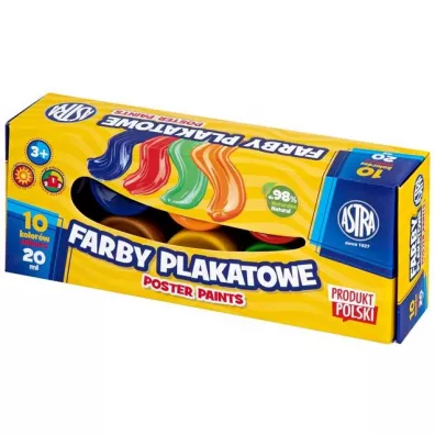 Astra Farby plakatowe 10 x 20 ml
