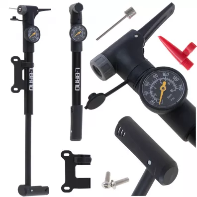 Pompka do roweru z manometrem RALLEX rowerowa r�czna do pi�ki materaca z uchwytem na rower