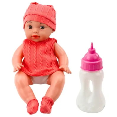 Lalka bobas z butelk� 30cm LeanToys