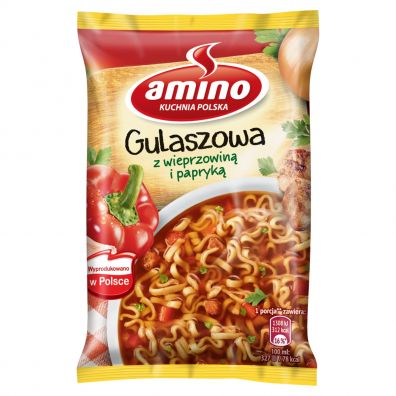 Amino Zupa byskawiczna gulaszowa z wieprzowin i papryk 59 g
