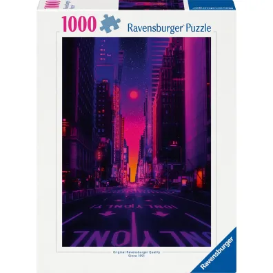Puzzle 1000 el. Neony w Nowym Jorku Ravensburger