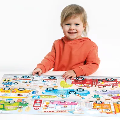 Moto puzzle 40 el. CzuCzu. Auta Bright Junior Media