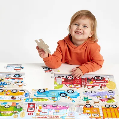 Moto puzzle 40 el. CzuCzu. Auta Bright Junior Media