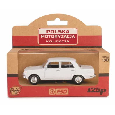DAFFI KOLEKCJA PRL FIAT 125P BIA�Y 1 43