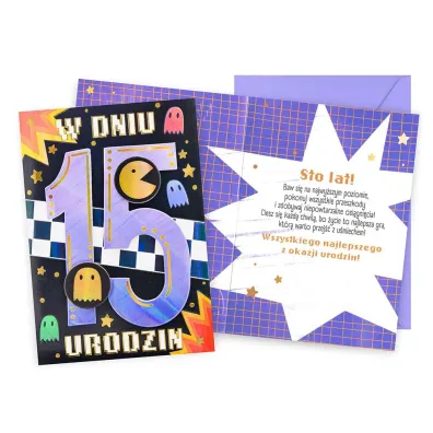 Kukartka Karnet Urodziny 15