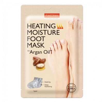 Purederm Heating Moisture Foot Mask “Argan Oil” rozgrzewajco-nawilajca maseczka do stp z olejkiem arganowym 1 para 17 g