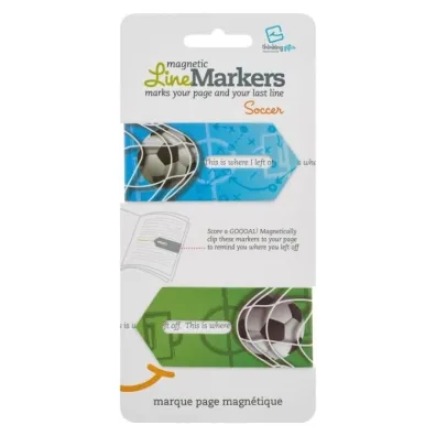 Thinking Gifts LineMarkers Wskazuj�ce zak�adki - Soccer