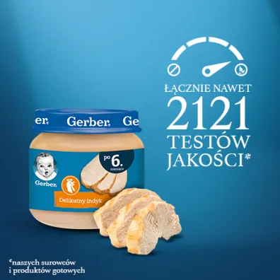 Gerber Obiadek delikatny indyk dla niemowl�t po 6 miesi�cu 80 g