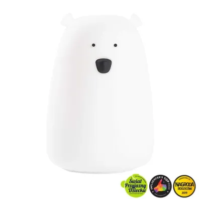 Rabbit&Friends Mi� du�y lampka silikonowa bia�a