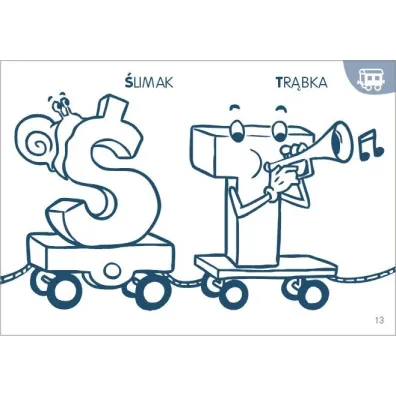 Moja kolorowanka. Literkowy poci�g
