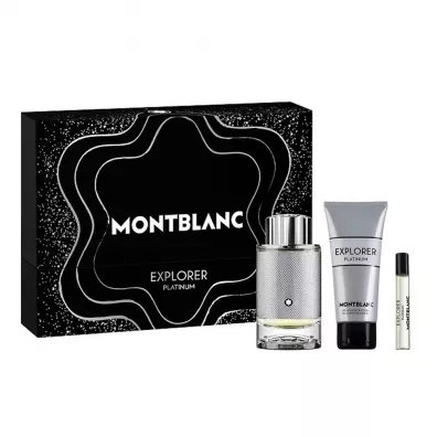 Mont Blanc Zestaw Woda perfumowana Explorer Platinum + Mini + �el pod prysznic 2 x 100 ml + 7.5 ml