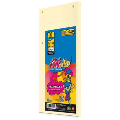 Pastello Przek�adka do segregatora 1/3 A4 100K IT100 be�