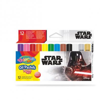 Patio Pastele olejne Colorino Kids trjktne Star Wars 12 kolorw