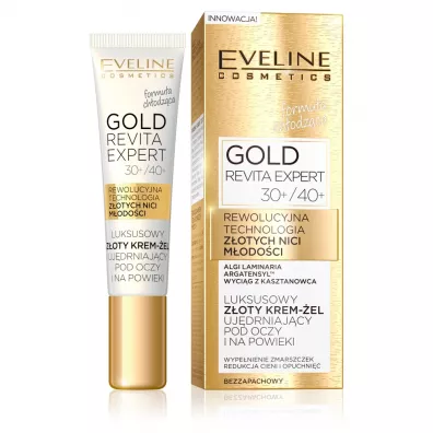 Eveline Cosmetics Gold Revita Expert luksusowy z�oty krem-�el uj�drniaj�cy pod oczy i na powieki 30+/40+ 15 ml