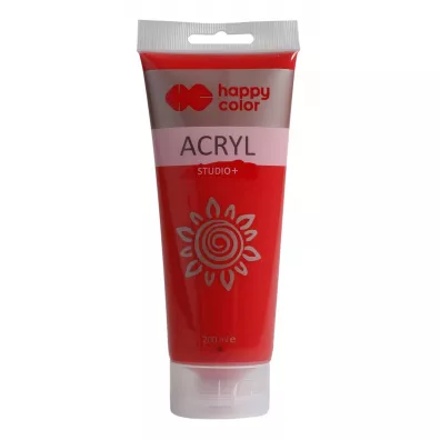 Happy Color Farba akrylowa Studio czerwony kadmowy 200ml