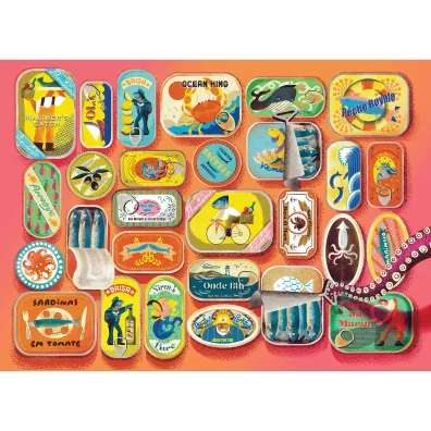Puzzle 500 Sardynki i przyjaciele 113754 Cobble Hill
