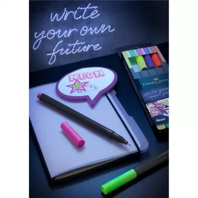 Faber-Castell Cienkopisy neonowe Grip 5 szt.