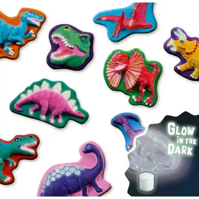 Odlewy gipsowe z farbami dinozaury Ses Creative