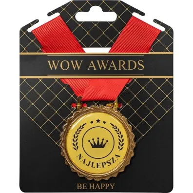 Be-Happy Gifts Medal prezentowy z napisem Najlepsza