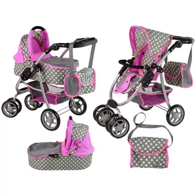 LeanToys W�zek dla lalek spacer�wka 2w1 gondola