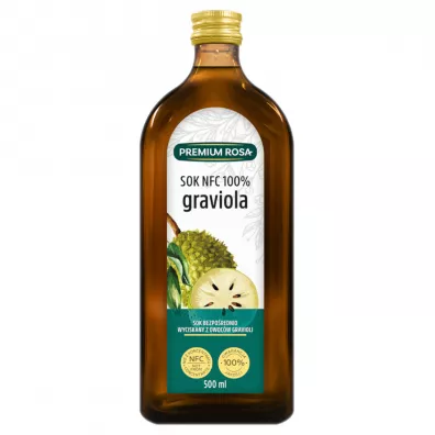 Premium Rosa Sok NFC graviola 100% 500 ml