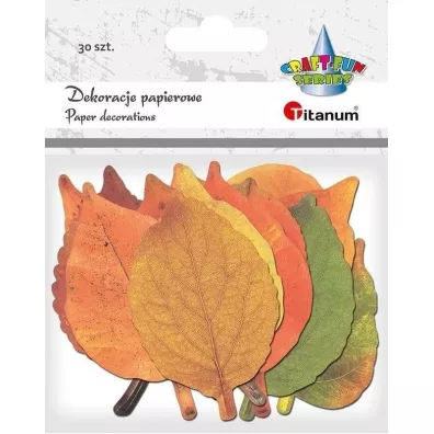 Titanum Dekoracje kartonowe Li�cie mix 30 szt.