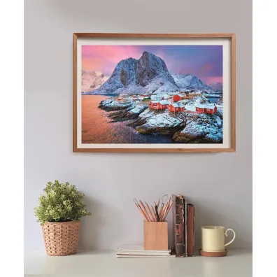 Puzzle 500 el. HQ Hamnoy Village Clementoni