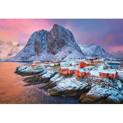 Puzzle 500 el. HQ Hamnoy Village Clementoni