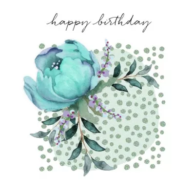 Clear Creations Karnet Swarovski kwadrat CL4508_PO Happy brithday