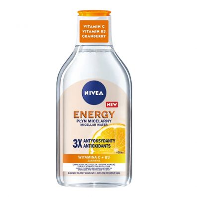 Фото - Засіб для очищення обличчя і тіла Nivea Energy płyn micelarny z 3 antyoksydantami 400 ml 