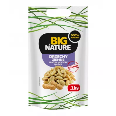 Big Nature Orzechy ziemne praone niesolone powki 1 kg